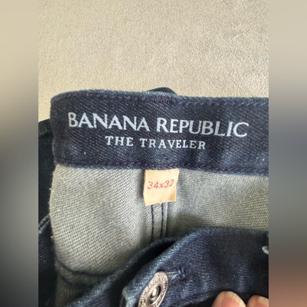 Banana Republic The Traveler Jeans Men's Medium Blue Wash Slim Jeans 34 X 32 - Picture 4 of 7
